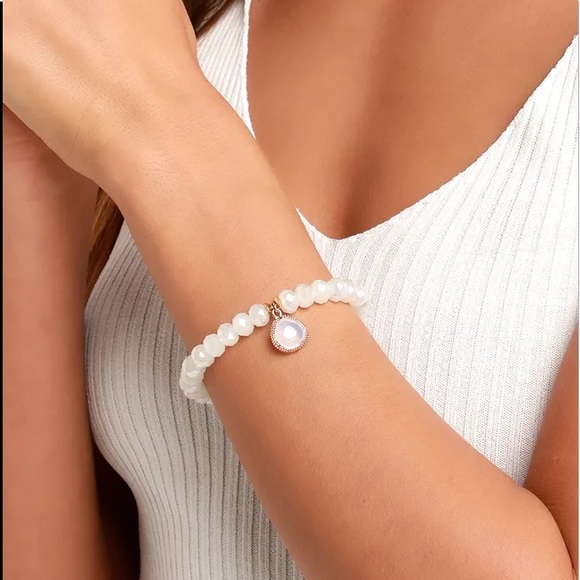 LULUS | ⚪️ All the Charm Beaded Bracelet ⚪️ - Picture 3 of 3